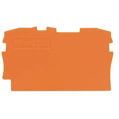 Wago TOPJOB S, 2002 Series End and Intermediate Plate for Use with 2002 Series Terminal Blocks, IECEx