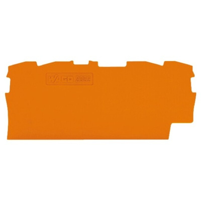 Wago TOPJOB S, 2002 Series End and Intermediate Plate for Use with 2002 Series Terminal Blocks