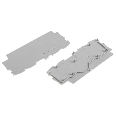 Wago TOPJOB S, 2002 Series End and Intermediate Plate for Use with 2002 Series Terminal Blocks
