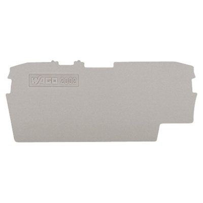 Wago TOPJOB S, 2002 Series End and Intermediate Plate for Use with 2002 Series Terminal Blocks