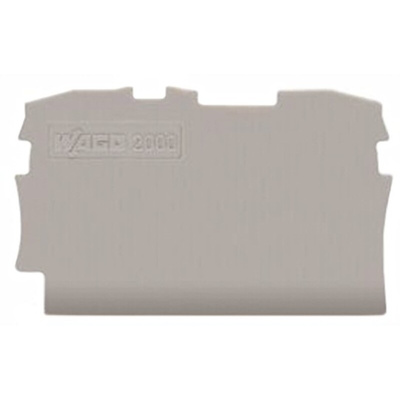Wago TOPJOB S, 2000 Series End and Intermediate Plate for Use with 2000 Series Terminal Blocks