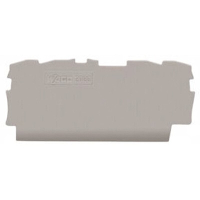 Wago TOPJOB S, 2000 Series End and Intermediate Plate for Use with 2000 Series Terminal Blocks