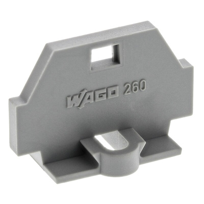 Wago 260 Series End Plate with Mounting Flange for Use with 260 Series Terminal Block
