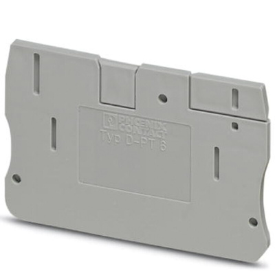 Phoenix Contact D-PT 6 Series End Cover for Use with Modular Terminal Block