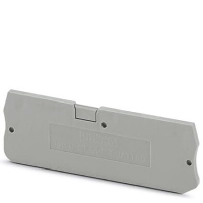 Phoenix Contact D-ST 1.5/S-QUATTRO Series End Cover for Use with Modular Terminal Block