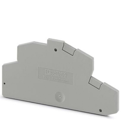 Phoenix Contact D-PTTBS 1.5/S Series End Cover for Use with Modular Terminal Block