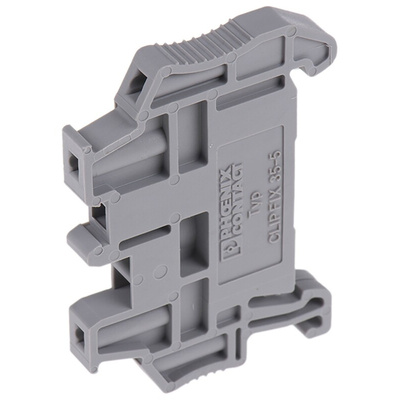 Phoenix Contact CLIPFIX 35-5 V0 Series End Stop for Use with DIN Rail NS 35/15, DIN Rail NS 35/7.5, FBS5, FBS6, KLM2,