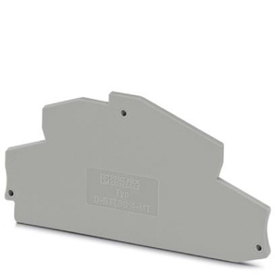 Phoenix Contact D-STTBS 4-MT Series End Cover for Use with Modular Terminal Block