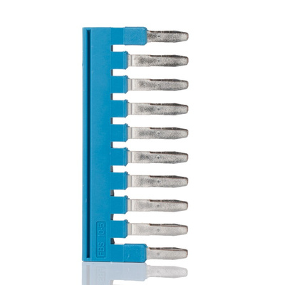 Phoenix Contact FBS 10-5 BU Series Jumper Bar for Use with Modular Terminal Block, 23A