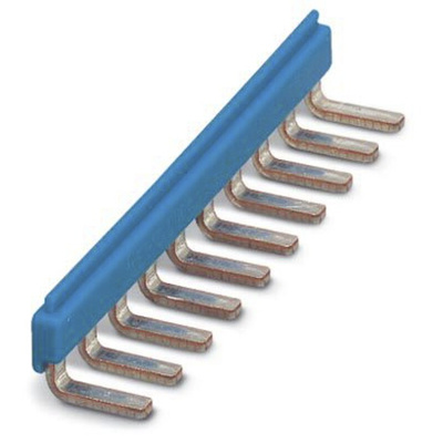 Phoenix Contact EB 10- DIK BU Series Jumper Bar for Use with Modular Terminal Block