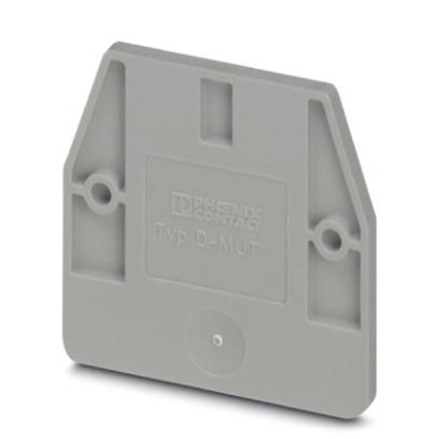 Phoenix Contact D-MUT 2.5/4 Series End Cover for Use with Modular Terminal Block