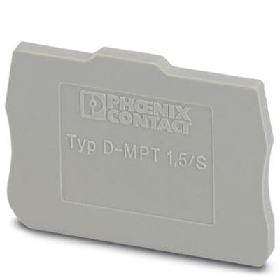 Phoenix Contact D-MPT Series End Cover for Use with Modular Terminal Block