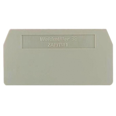 Weidmuller Z Series End Cover for Use with Terminal ZDU 1.5 2X2AN, Terminal ZDU 1.5 2X2AN BL, Terminal ZDU 1.5/4 AN,