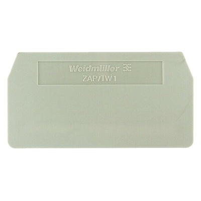 Weidmuller Z Series End Cover for Use with Terminal ZDU 4/4AN, Terminal ZDU 4/4AN BL, Terminal ZPE 4/4AN