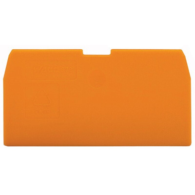 Wago 870 Series End and Intermediate Plate for Use with 870 Series Terminal Blocks