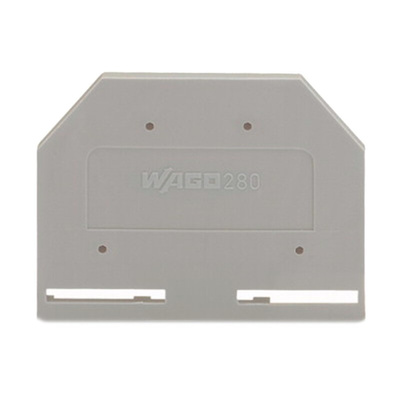 Wago 280 Series End and Intermediate Plate for Use with 280 Series Terminal Blocks