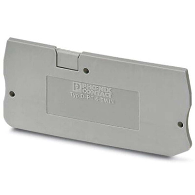 Phoenix Contact D-PT Series End Cover for Use with DIN Rail Terminal Blocks