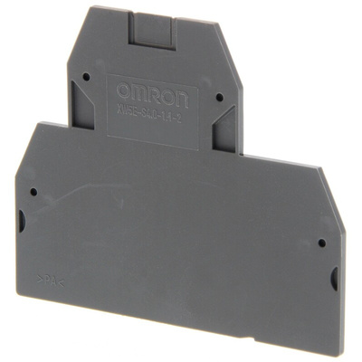 XW5E End Cover for use with XW5G-S4.0-1.1-2 Grounding Terminal Block, XW5T-S4.0-1.1-2 Feed Through Terminal Block,