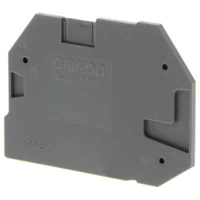 XW5E End Cover for use with XW5G-S4.0-1.2-1 Grounding Terminal Block, XW5T-S4.0-1.2-1 Feed Through Terminal Block,