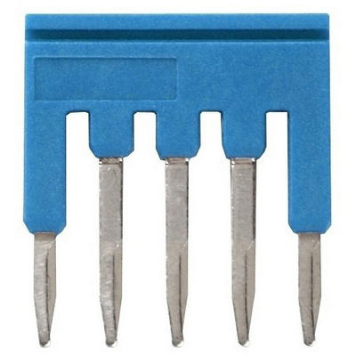 XW5S Short Bar for use with XW5G-P1.5-5 Grounding Terminal Block, XW5T-P1.5-5 Feed Through Terminal Block