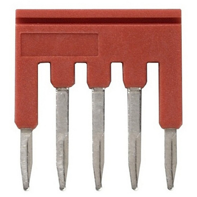 XW5S Short Bar for use with XW5G-P1.5-5 Grounding Terminal Block, XW5T-P1.5-5 Feed Through Terminal Block