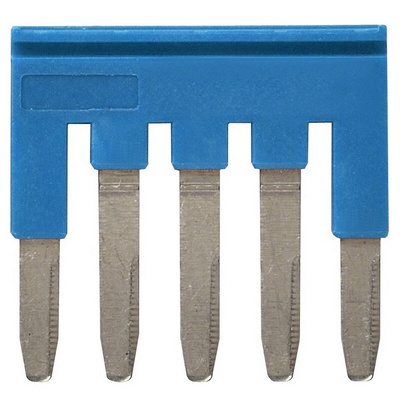 XW5S Short Bar for use with XW5G-P2.5-5 Grounding Terminal Block, XW5T-P2.5-5 Feed Through Terminal Block