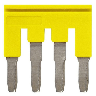 XW5S Short Bar for use with XW5G-P4.0-4 Grounding Terminal Block, XW5T-P4.0-4 Feed Through Terminal Block