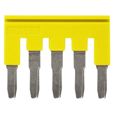 XW5S Short Bar for use with XW5G-P4.0-5 Grounding Terminal Block, XW5T-P4.0-5 Feed Through Terminal Block