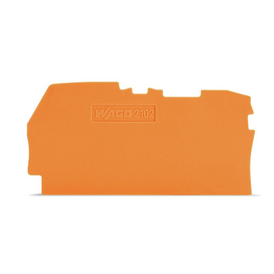 Wago TOPJOB S, 2102 Series End and Intermediate Plate for Use with 2102 Series Terminal Blocks, IECEx