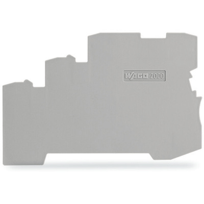 Wago TOPJOB S, 2000 Series End and Intermediate Plate for Use with 2000 Series Triple Level Sensor Terminal Blocks