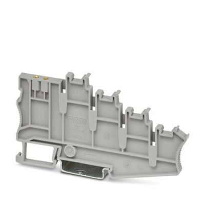 Phoenix Contact PT 2.5-4L/1P-F Series Flange for Use with Din Rail, 10A