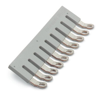 Phoenix Contact EB 10-OTTA 2.5 Series Insertion Bridge for Use with DIN Rail Terminal Blocks
