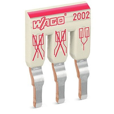 Wago TOPJOB S Series Staggered Jumper for Use with DIN Rail Terminal Block, 25A