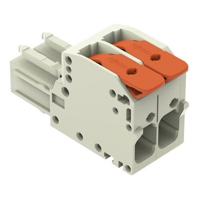 Wago 831 Series Female Connector for Use with Male Connector, 41A, CSA