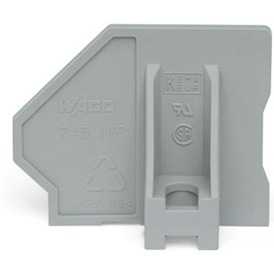Wago 745 Series End Plate for Use with Terminal Block, CSA