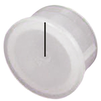 Cliff Electronics Potentiometer Knob Cap, 6mm Knob Diameter, Translucent, For Use With Illuminated Encoder