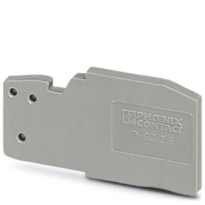 Phoenix Contact D-SC 2.5 Series End Cover for Use with Modular Terminal Block