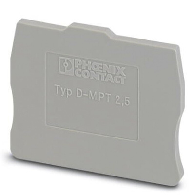 Phoenix Contact D-MPT Series End Cover for Use with Modular Terminal Block