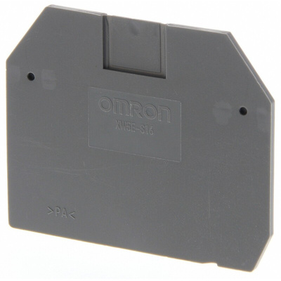 XW5E End Cover for use with XW5G-S16-1.1-1 Grounding Terminal Block, XW5T-S16-1.1-1 Feed Through Terminal Block
