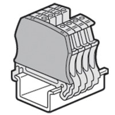 Legrand Viking Series End Cover for Use with DIN Rail Terminal Blocks