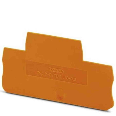 Phoenix Contact D-PTTB Series End Cover for Use with DIN Rail Terminal Blocks