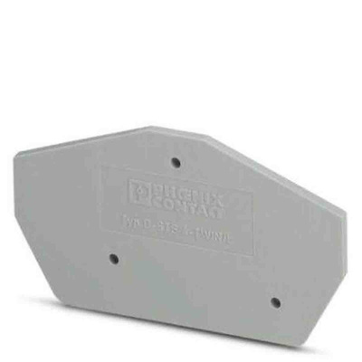 Phoenix Contact D-STS 4 -TWIN/L Series End Cover for Use with DIN Rail Terminal Blocks