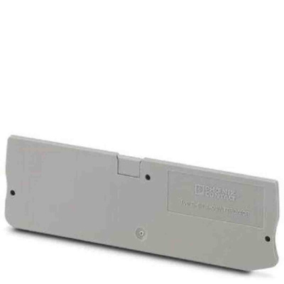 Phoenix Contact D-ST 4-QUATTRO Series End Cover for Use with DIN Rail Terminal Blocks