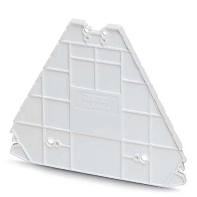 Phoenix Contact D-PTRV 8 WH Series End Cover for Use with DIN Rail Terminal Blocks