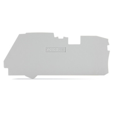 Wago TOPJOB S, 2116 Series End and Intermediate Plate for Use with 2116 Series Terminal Blocks