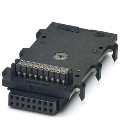 Phoenix Contact 6-16P-1S BK, HBUS 53 Series DIN Rail Connector for Use with BC Modular Electronics Housings