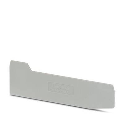 Phoenix Contact D-ZPV 1.5/2.5 (8/1) Series End Cover for Use with DIN Rail Terminal Blocks