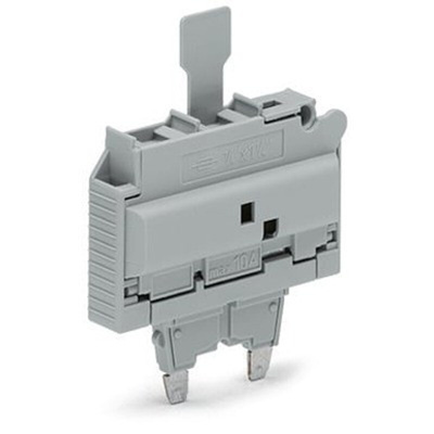 Wago TOPJOB S Series Fuse Plug for Use with DIN Rail Terminal Block, 10A
