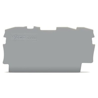 Wago TOPJOB S Series End and Intermediate Plate for Use with DIN Rail Terminal Block