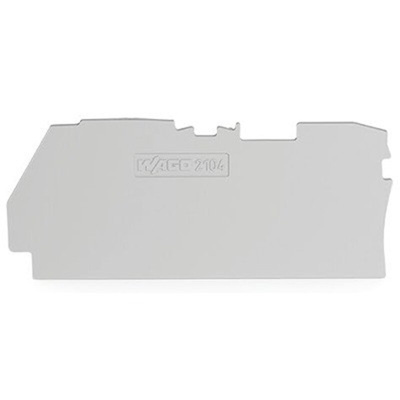 Wago TOPJOB S Series End and Intermediate Plate for Use with DIN Rail Terminal Block